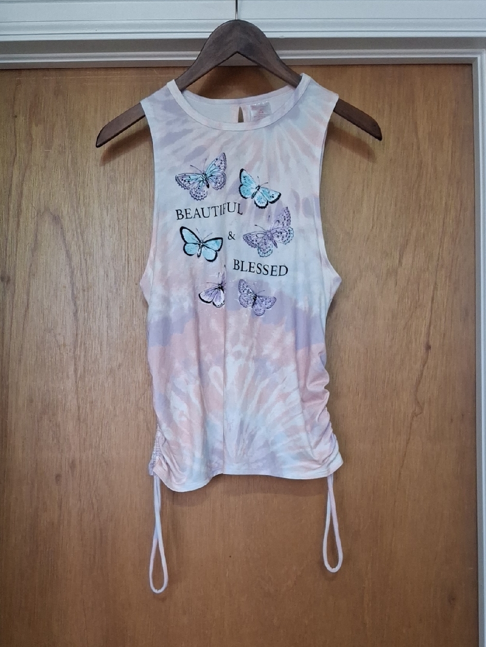 No Boundaries Tie-Dye Butterfly Tank Top